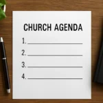 church agenda sample