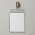 name tag holders with clip