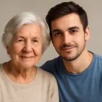 old women and young men