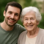 young man with older woman